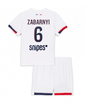 Billige Fotballdrakt Paris Saint-Germain Illia Zabarnyi #6 Replika Bortedraktsett Barn 2025-26 Kortermet (med bukser)